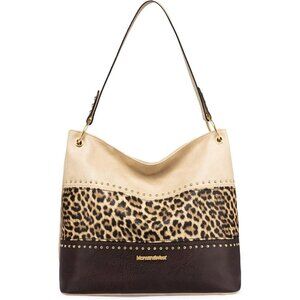 Womens  B-beige/Leopard/Coffee Leather Imported Zipper Purses Shoulder Handbags